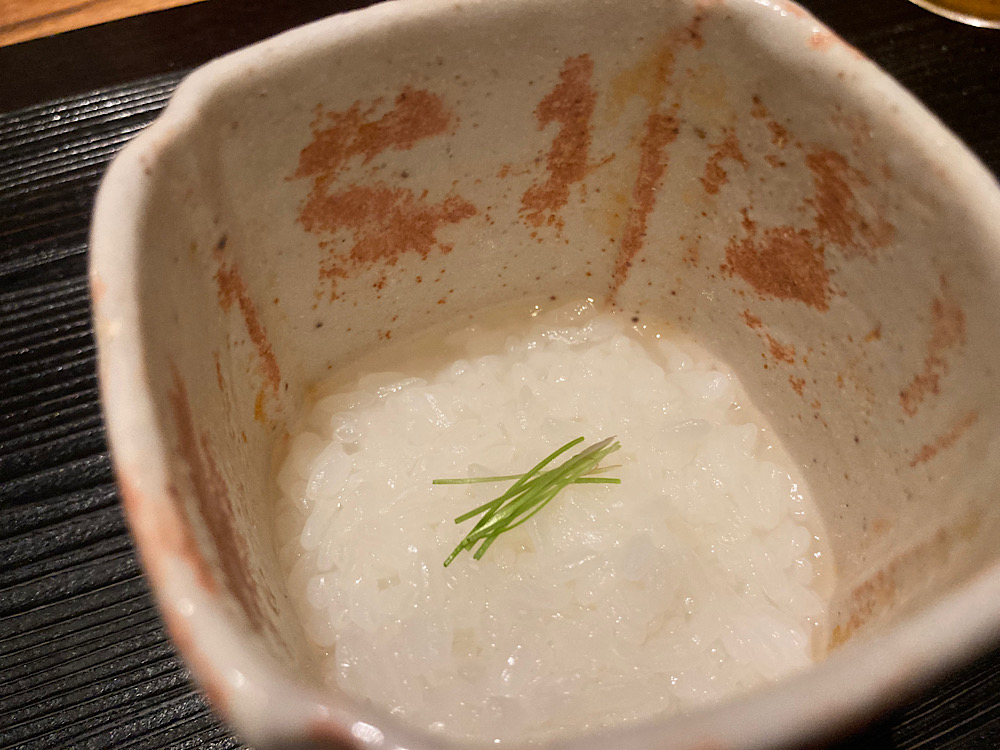 鯛の雑炊　日本料理冨久屋(ふくや)富山