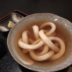 麺というより縄？たわらやさんで名物1本うどんを食す:京都北野天満宮