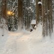冬の雄山神社 芦峅中宮 祈願殿
